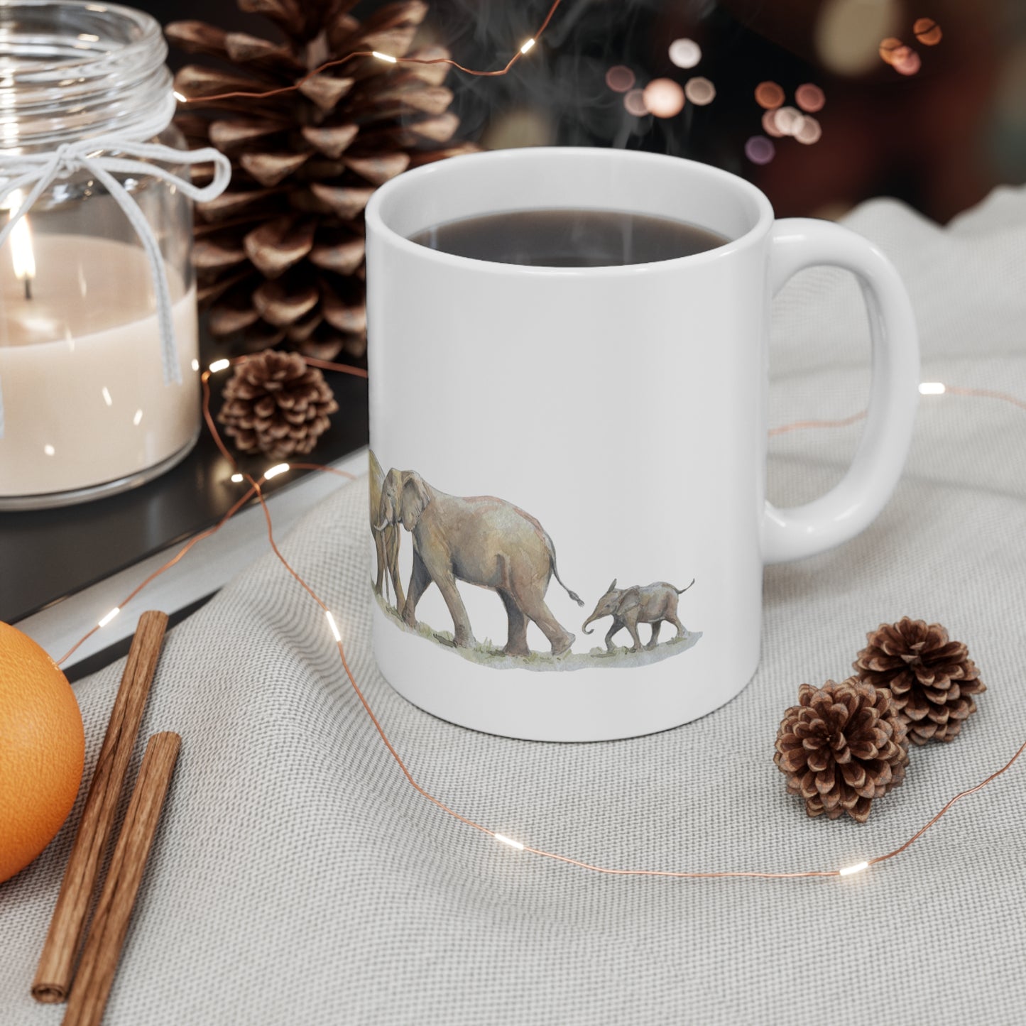 Elephant Parade DSWF/GRI Ceramic Coffee Cups, 11oz, 15oz