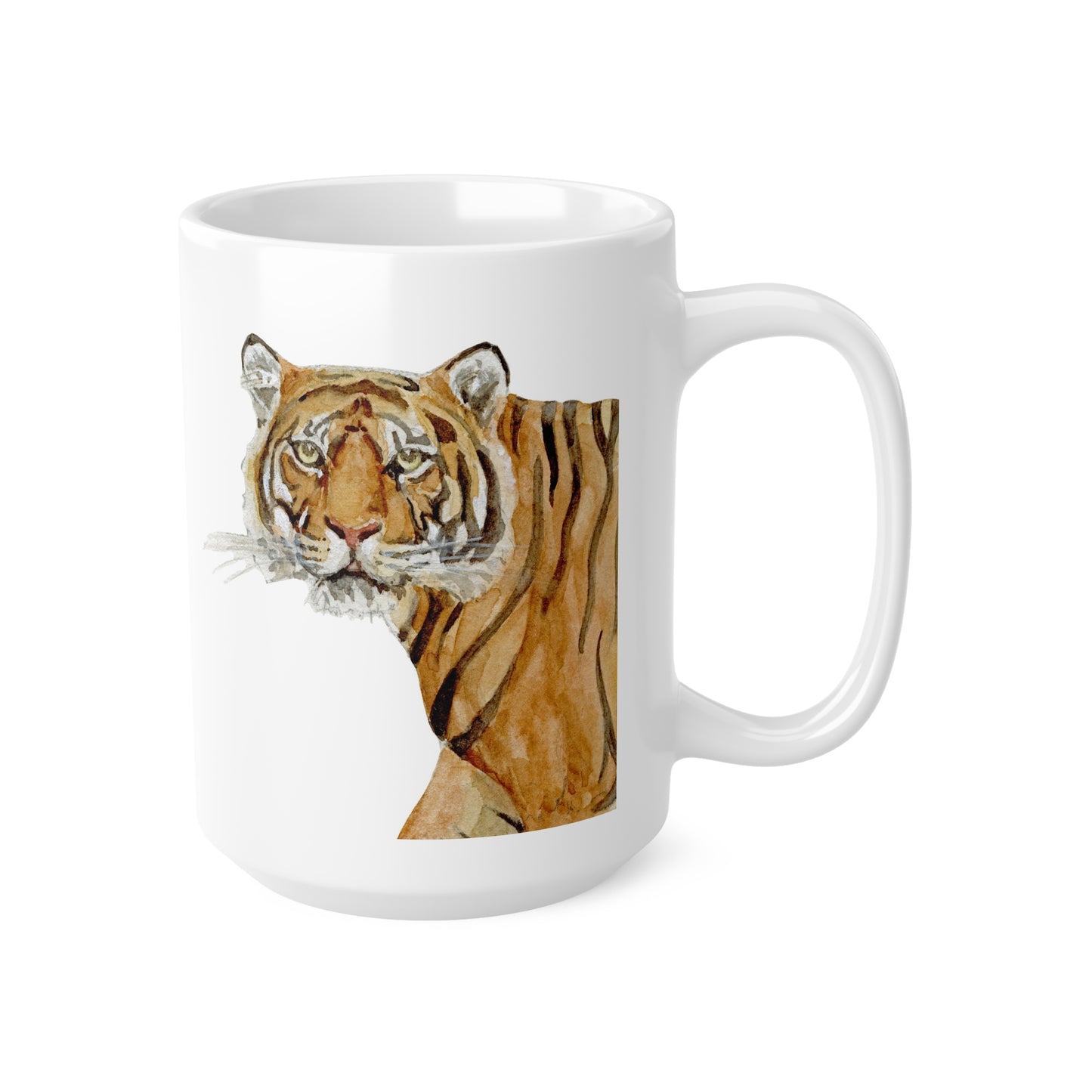 The Strength of the Sumatran Tiger • DSWF • Ceramic Coffee Cups, 11oz, 15oz
