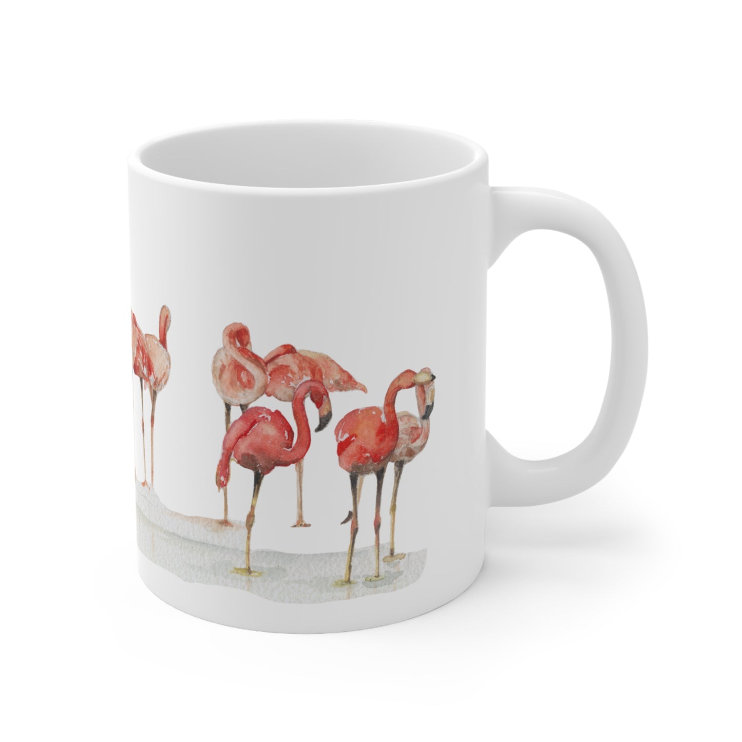 The Beauty of Flamingos Ceramic Coffee Cups, 11oz, 15oz